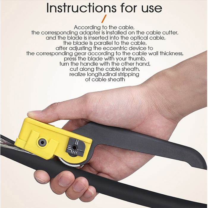 เครื่องมือกรีดสาย KMS-K Fiber Optic Cable Sheath Optical Fiber Tool